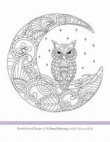Coloring Pages Owl Mandala Adult Coloriage Colouring Moon Book Printable Exotic Adults Imprimer Color Animal Books Page01 Dibujo Source Sheets sketch template