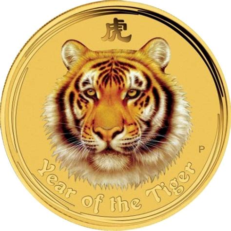 australian  oz gold  dollars year   tiger colored  coin  coinscatalognet