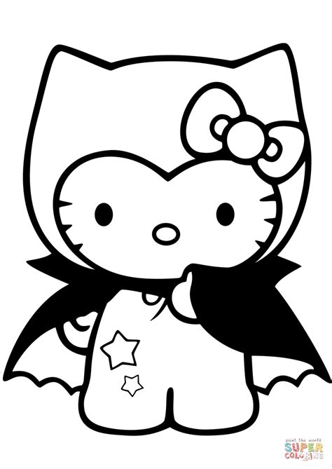 evil  kitty pages coloring pages