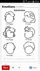 Emotions sketch template