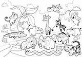 Zoo Animals Savane Colouring Animale Everfreecoloring Kidspressmagazine sketch template