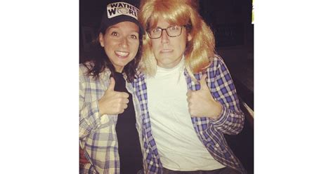 wayne and garth from wayne s world homemade halloween couples costumes popsugar love and sex