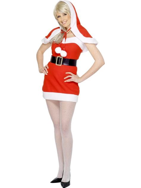 Miss Hot Santa Ladies Christmas Fancy Dress Costume Disc