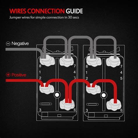 mictuning  gang rocker switch panel  pin wiring harness pre wired  blue ebay