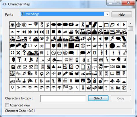 character map  find unusual lesser  symbols boydos