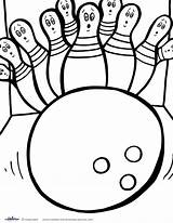 Bowling Coolest Pins sketch template