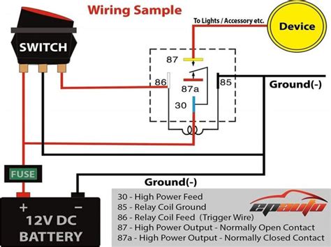 bosch  pin relay wiring diagram  driving light  wiring diagram