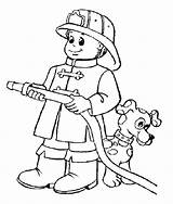 Fire Fireman sketch template