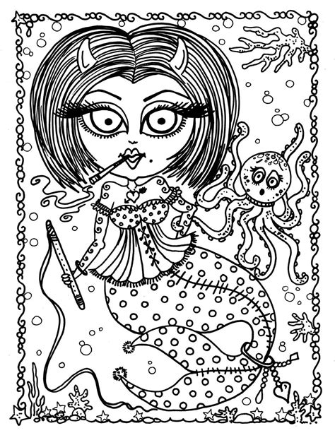 deborah muller art chubbymermaid coloring pages mermaid coloring