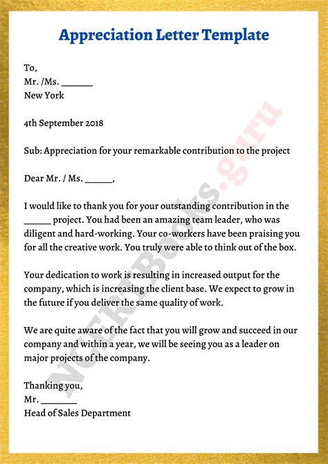 stunning tips  appreciation letter format sales specialist job