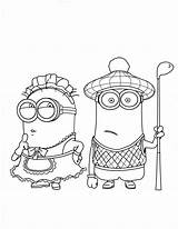 Coloring Minion Pages Minions Girl Despicable Kids Para Colouring Disney Color Popular sketch template