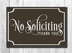 NO SOLICITING SIGN No Soliciting Signs by ClassicMetalSigns