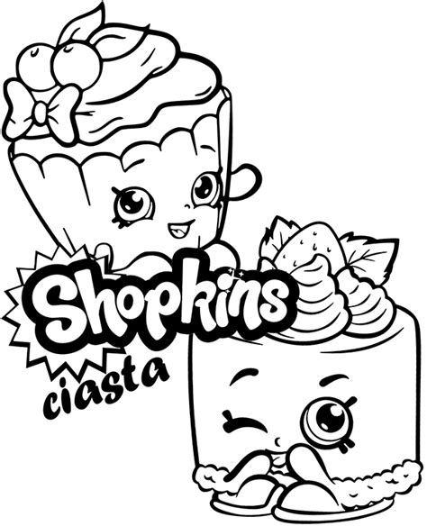 shopkins kolorowanka  ciastkami shopkins colouring pages shopkins