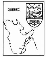 Coloring Pages Canada Arms Coat Quebec Map Sheets Activity Popular Library Honkingdonkey Coloringhome sketch template