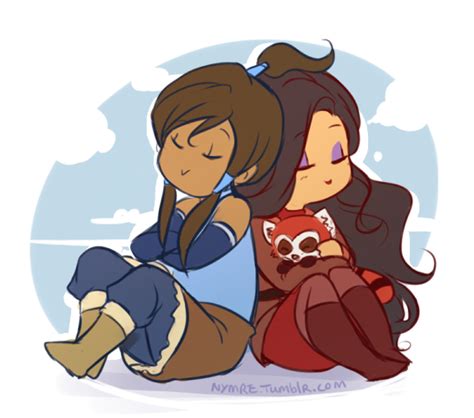 Korra And Asami Aww They Look So Cute With Images