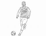 Gerard Coloring Soccer Field Pique Piqué Coloringcrew sketch template