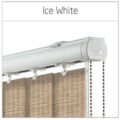 vogue ice white vertical blinds headrails     uk  ireland