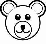 Bear Face Teddy Coloring Pages Template sketch template