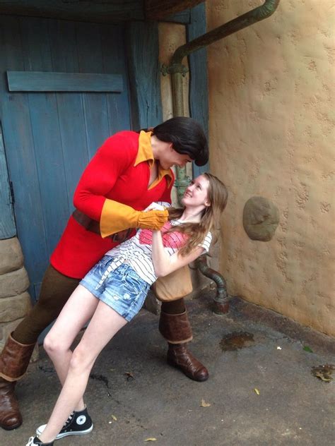 At Disney World I Was Waiting In Line To Meet Gaston