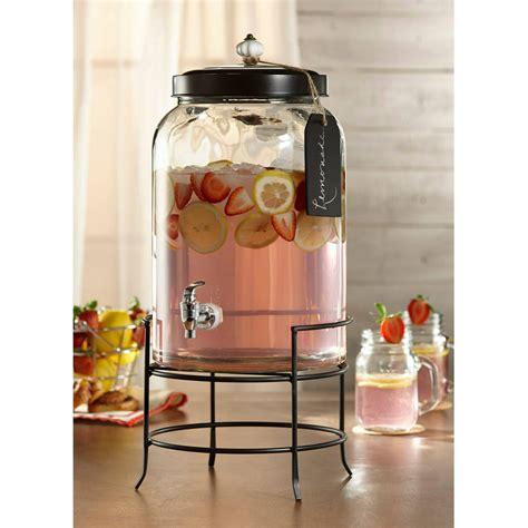 Style Setter Franklin Beverage Dispenser 3 Gal With Tag Stand And
