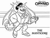 Onward Coloring Colorear Manticore Coloriages Petitweb Dibujalandia sketch template