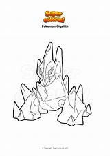 Ausmalbild Coloring Gigalith Supercolored sketch template