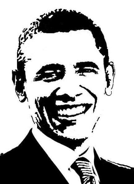 barack obama  images silhouette art linocut art stencil art