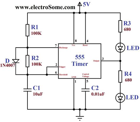 digital timer circuit diagram