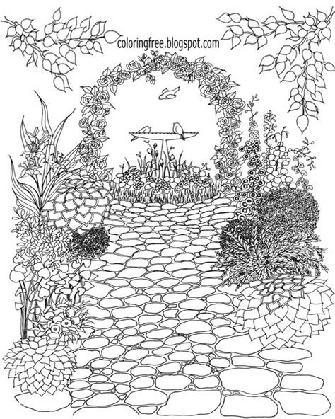 coloring pages printable pictures  color kids drawing ideas beautiful garden coloring