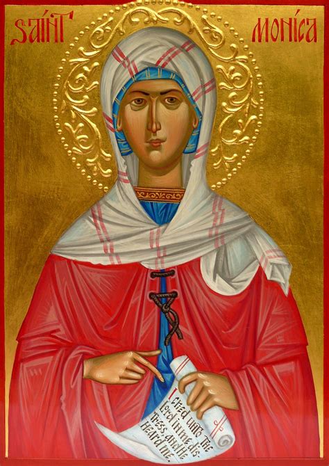 st monica icon hand painted orthodox icon byzantine icon iconography