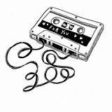 Cassette Tape Sketch Drawing Paintingvalley sketch template