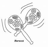 Maracas Normales Asombrosas sketch template