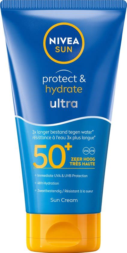 nivea sun protect hydrate ultra zonnebrand creme spf  zeer waterproof met bol