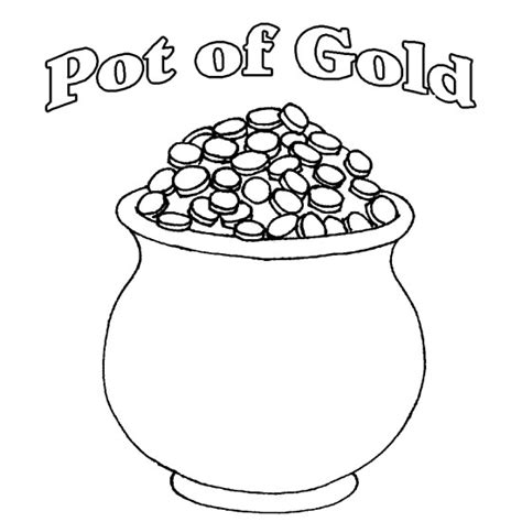 pot  gold template printable