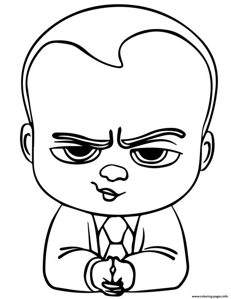 boss baby coloring pages printable