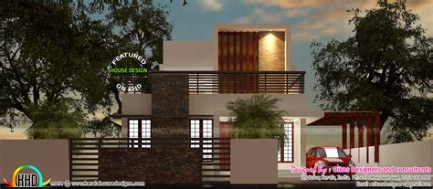 budget house  simple  elegant contemporary design kerala home design  floor plans