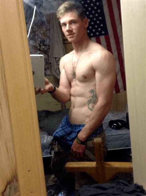 army lad selfie fit males shirtless and naked