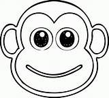 Monkey Coloring Head Pages Face Cartoon Jack Clipart Colouring Skellington Wecoloringpage Popular Template Library Choose Board sketch template
