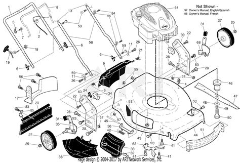 ariens    walk  mower parts diagram  repair parts