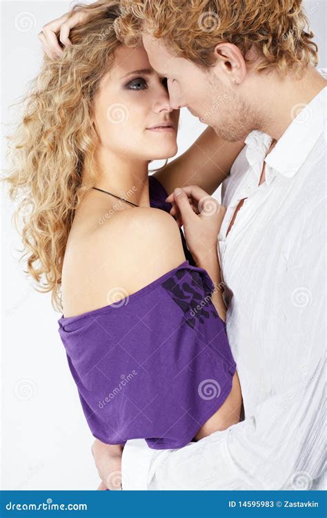 Blonde Couple Stock Image Image Of Embrace Face Caucasian 14595983