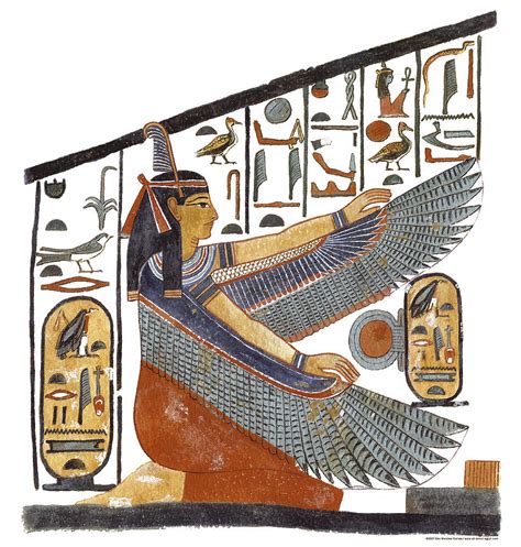 Ancient Egyptian Goddess Maat Painting By Ben Morales Correa