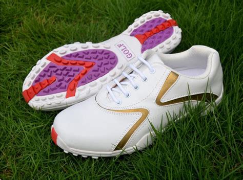 professional women golf shoes ladies golf sports shoes light weight waterproof breathable anti