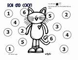 Pete Cat Roll Preschool Activities Worksheet Color Math Kindergarten School Teaching Coloring Games Cool Worksheets Miss Little Hypothesis Cover Number sketch template
