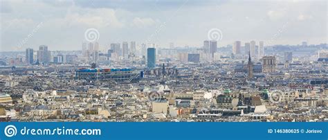 satellietbeeld op het centrum van parijs stock afbeelding image  landgoed beroemd
