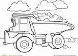 Truck Dump Coloring Pages Color Printable Kids Preschool Worksheets Drawing Worksheet Sheets Car Colouring Boys School Outline Construction Trucks Vehicles sketch template