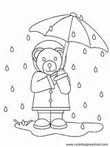 Rainy Regen Raindrops Coloringhome Ausmalbild Nuttin Offered Davemelillo Preschoolers Bears sketch template