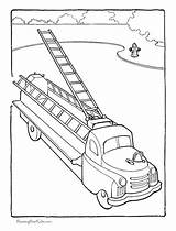 Coloring Pages Fire Kids Engine Printable Color sketch template