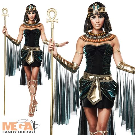 sexy deluxe egyptian goddess ladies fancy dress cleopatra