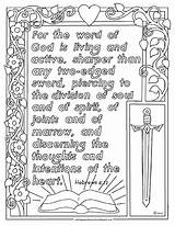 Hebrews Scripture Coloringpagesbymradron Lilies Adron Verses 1240 sketch template