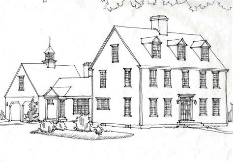 lovely classic colonial house plans  pattern